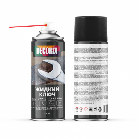 Жидкий ключ бесцветный 520 мл, 302 гр  DECORIX/12