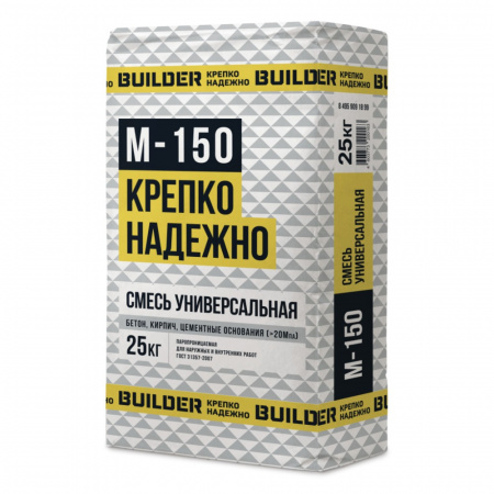 Сухая смесь строительная М150 25кг BUILDER/70