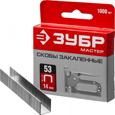 Скобы 14мм тип 53 1000шт ЗУБР
