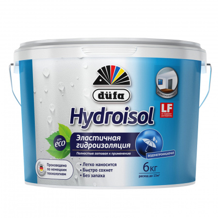 Гидроизоляционная мастика 3кг HYDROISOL Dufa