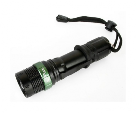 Фонарь аккумуляторный E142 220В черный CREE Ultraflash